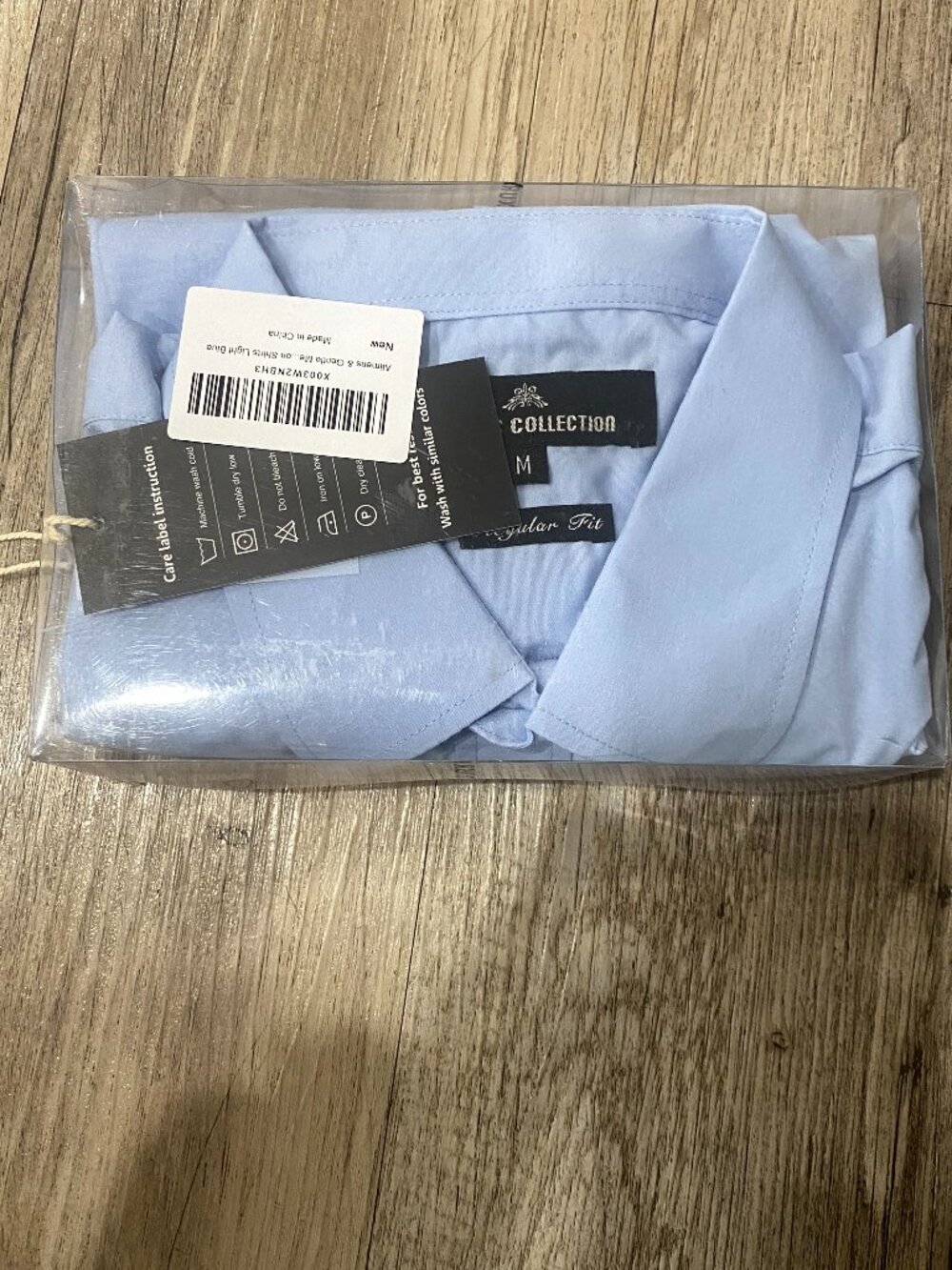 NWT! Amazon Long Sleeve Classic Collection Button Down Blue / Mens M